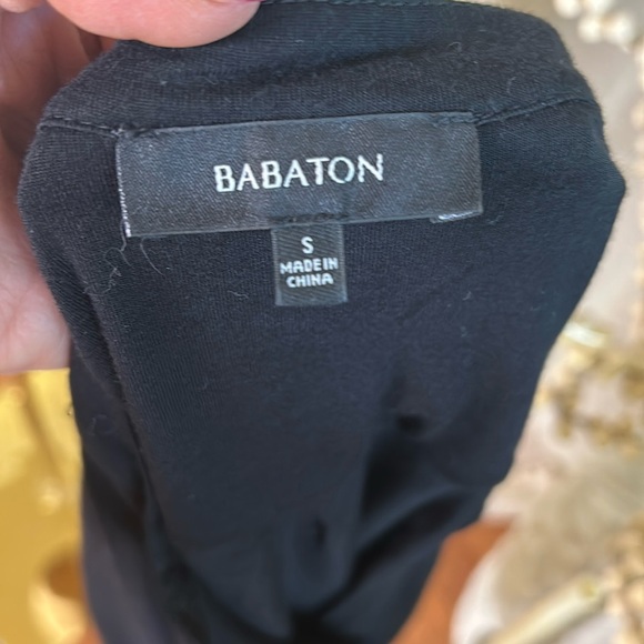 Babaton Black Shirt Blouse Sz Small Extremely Soft - Picture 3 of 6